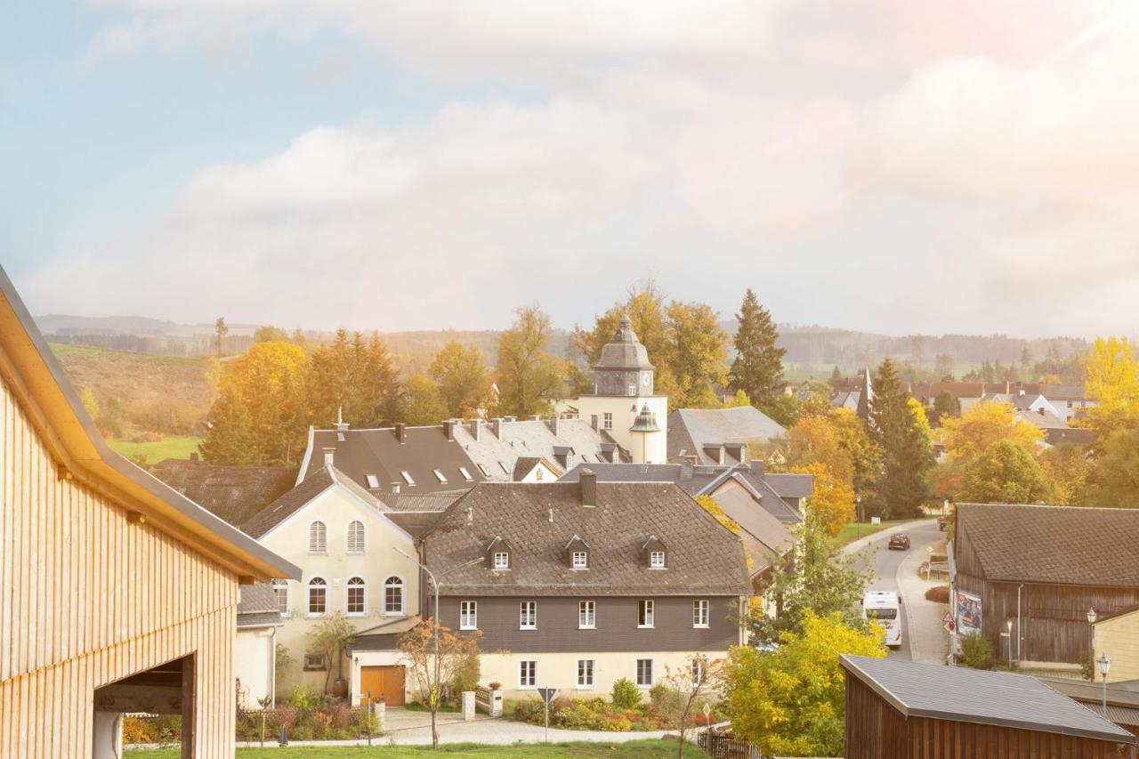 Chalet-Ferienwohnung Giebeltraum, 115 Qm, Wellness/Fitness/Sauna - Bergroedelhof Feilitzsch ภายนอก รูปภาพ