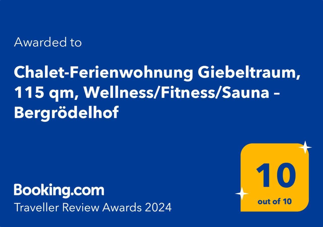 Chalet-Ferienwohnung Giebeltraum, 115 Qm, Wellness/Fitness/Sauna - Bergroedelhof Feilitzsch ภายนอก รูปภาพ