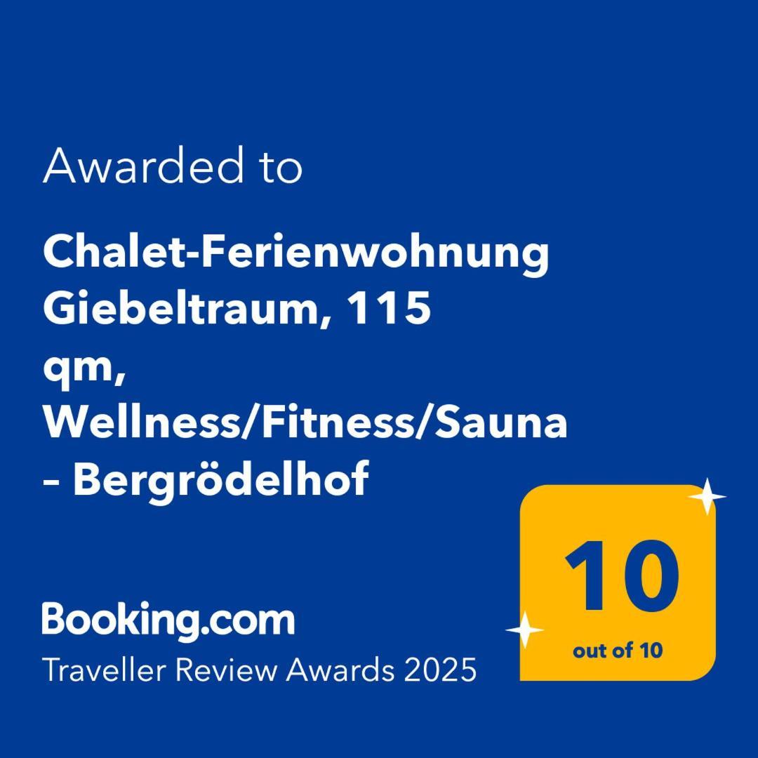 Chalet-Ferienwohnung Giebeltraum, 115 Qm, Wellness/Fitness/Sauna - Bergroedelhof Feilitzsch ภายนอก รูปภาพ